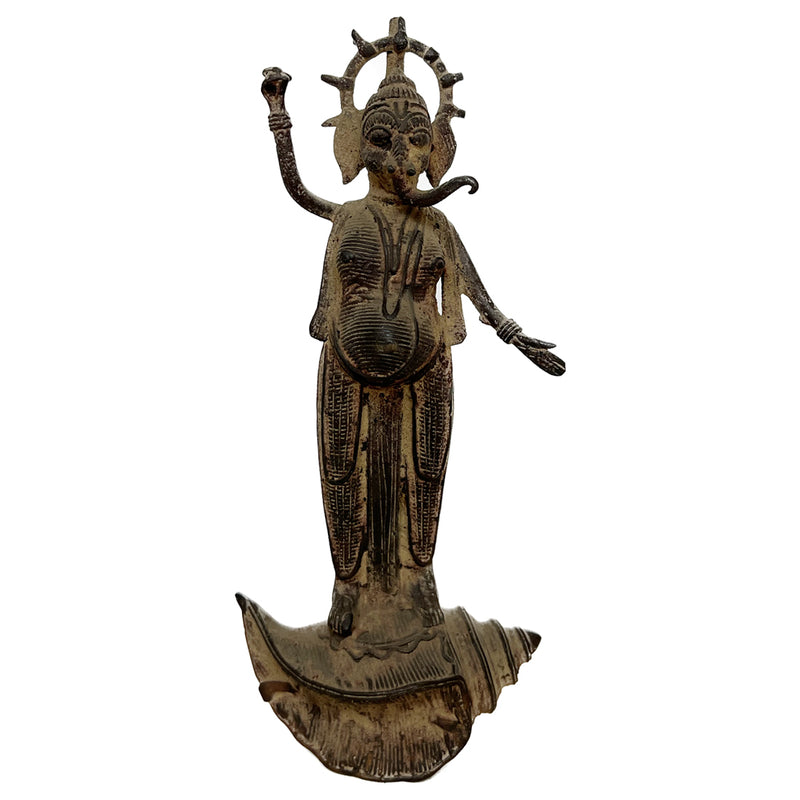 Ganesha on a Conch Shell