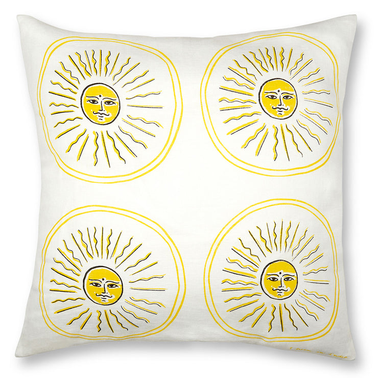 Smirking sun Cushion Cover
