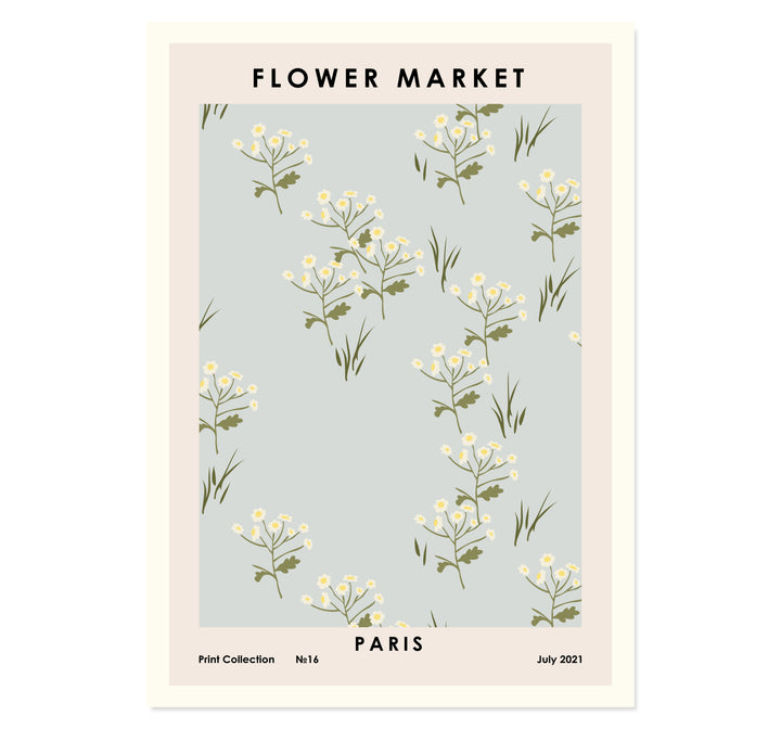 Flower Market Paris Art Print