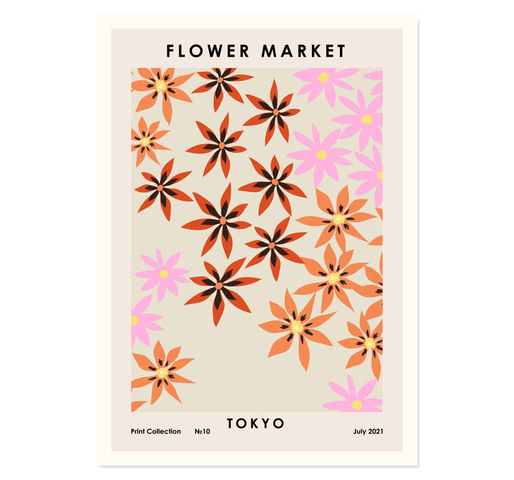 Flower Market Tokyo Art Print