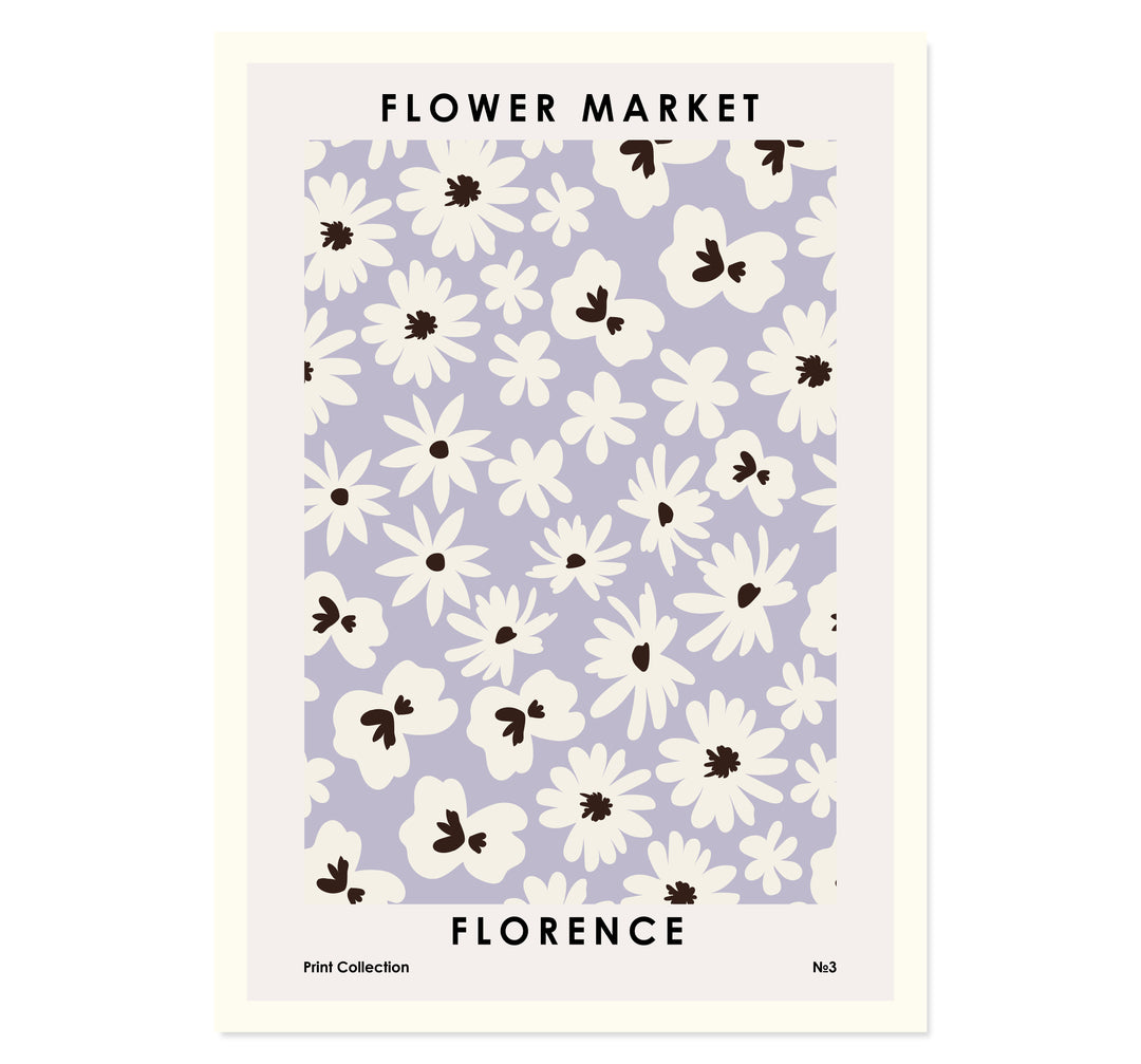 Flower Market Florence Art Print