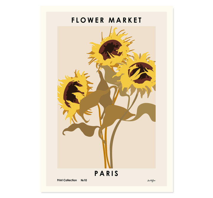 Flower Market. Paris Art Print