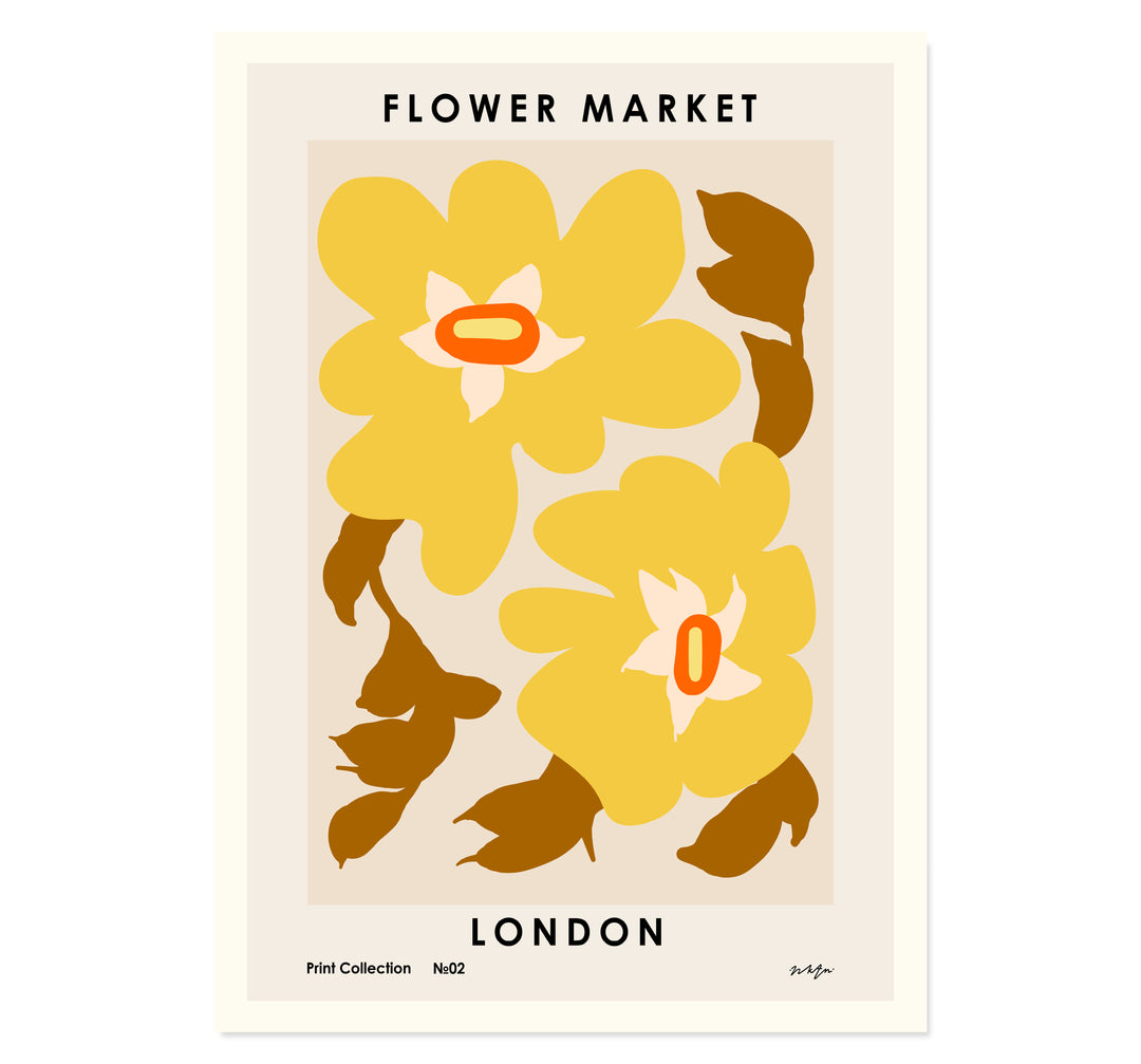 Flower Market. London Art print