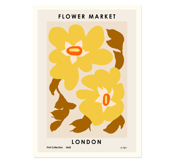 Flower Market. London Art print