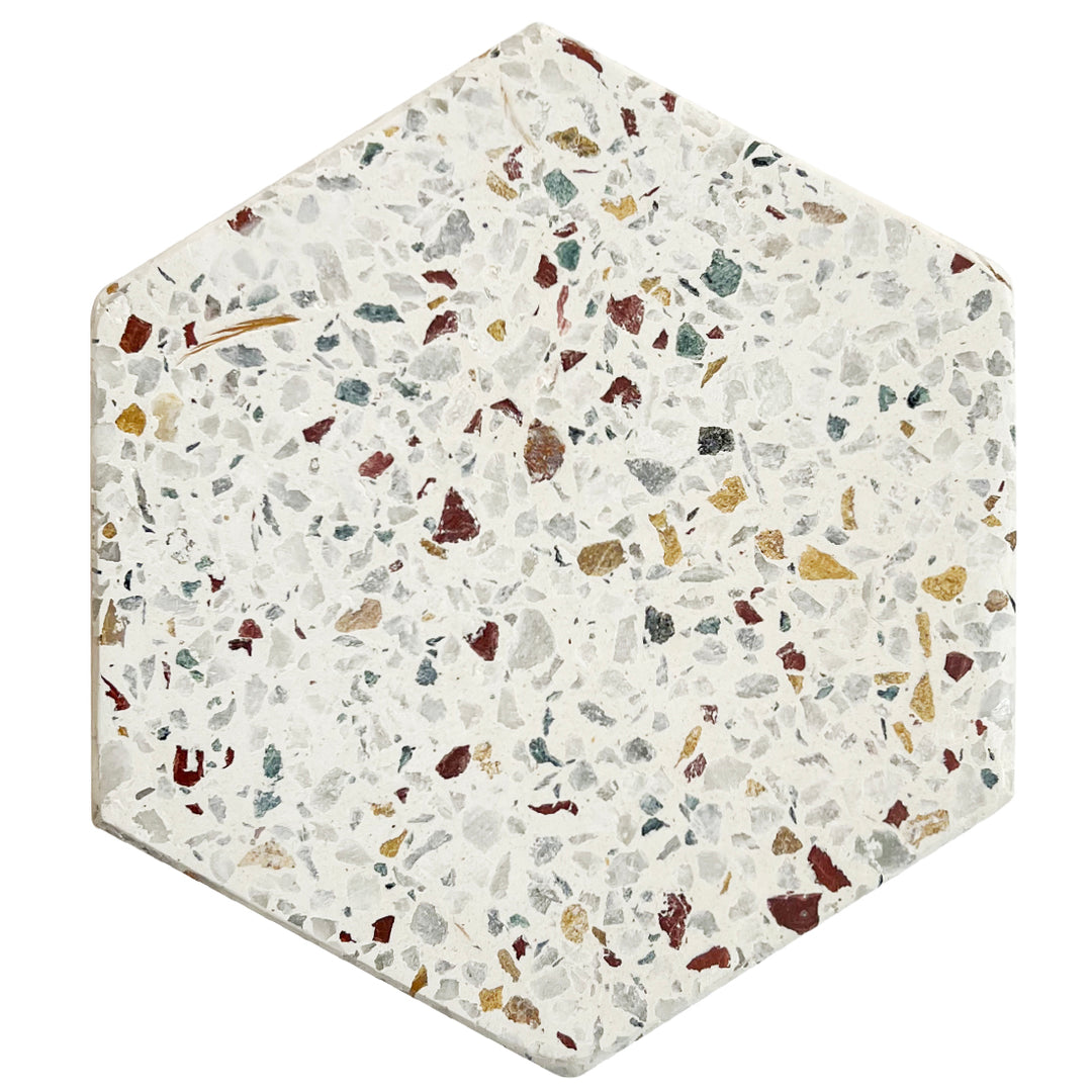 Terrazzo Hexa Coasters - Set of 2