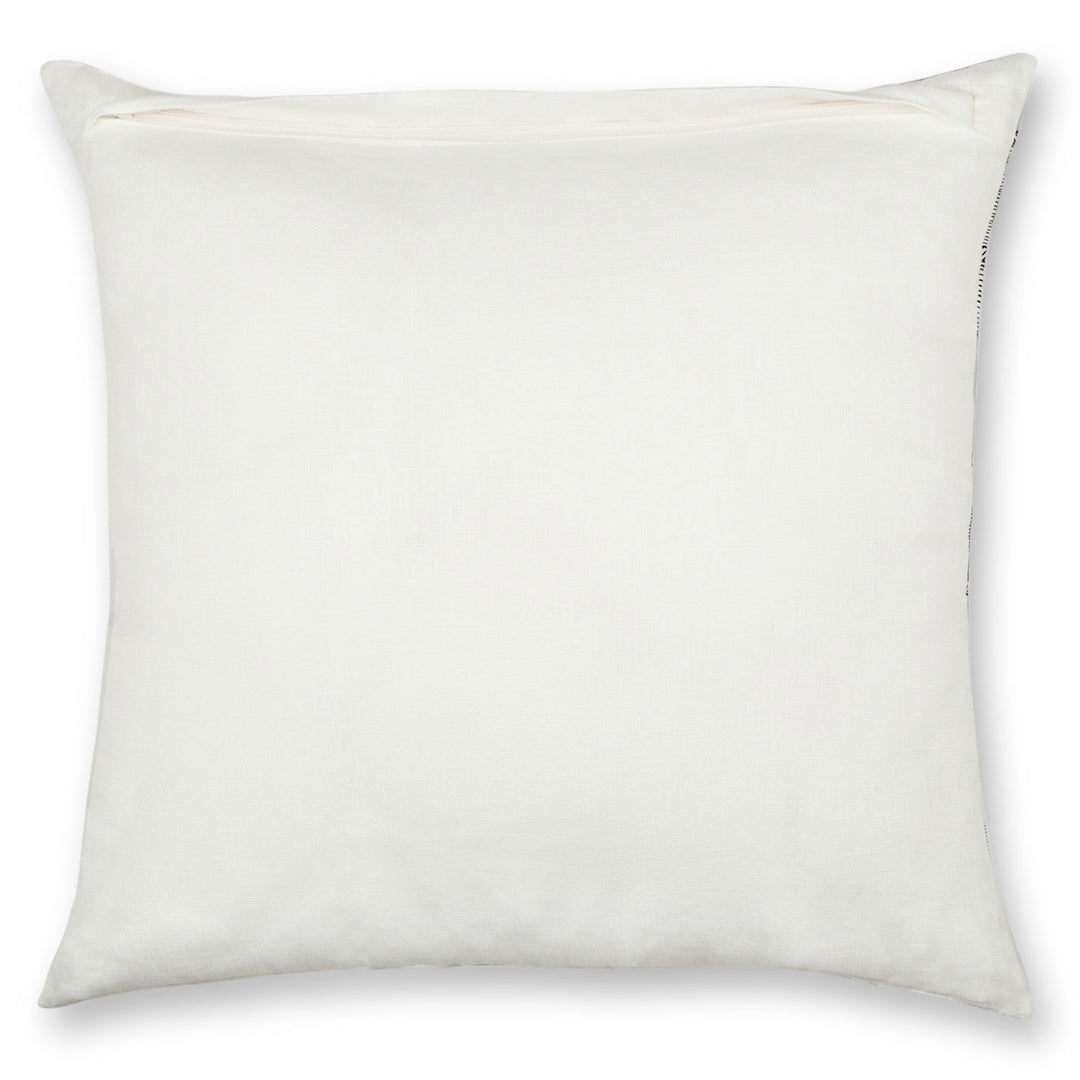 Smirking sun and mango grove cushion cover