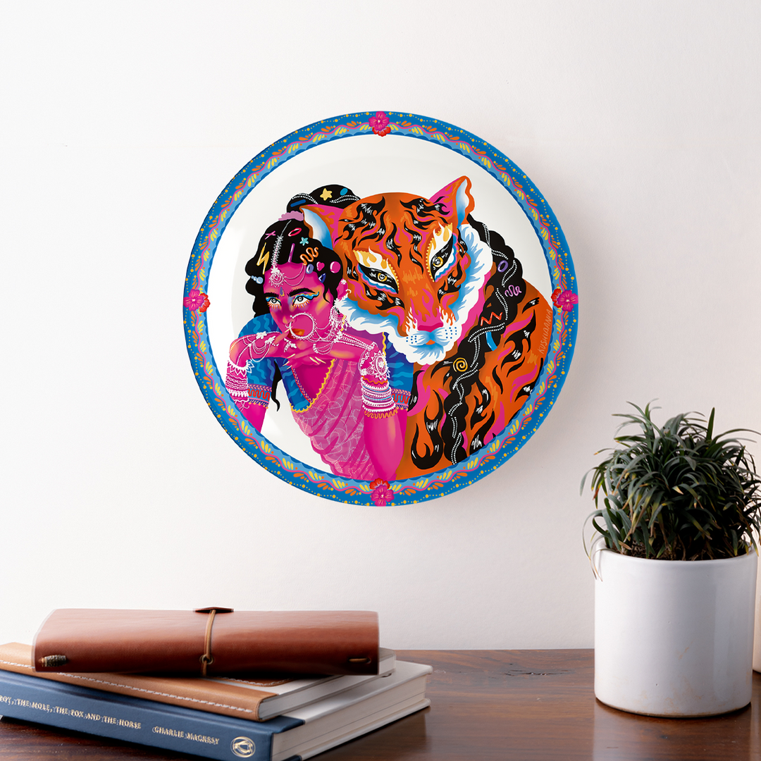 Fear the Tiger Woman Plate