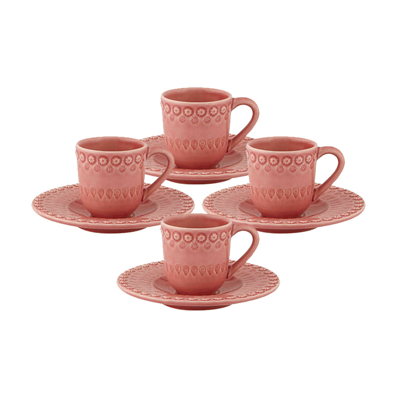 Fantasy - Coffee Cup and Saucer Pink