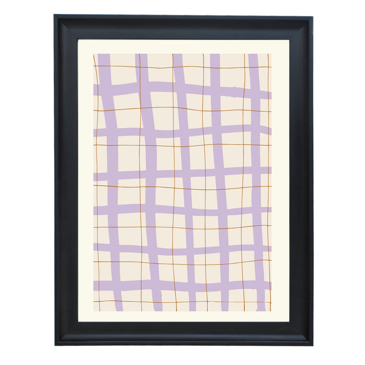 Lilac Grid Art Print