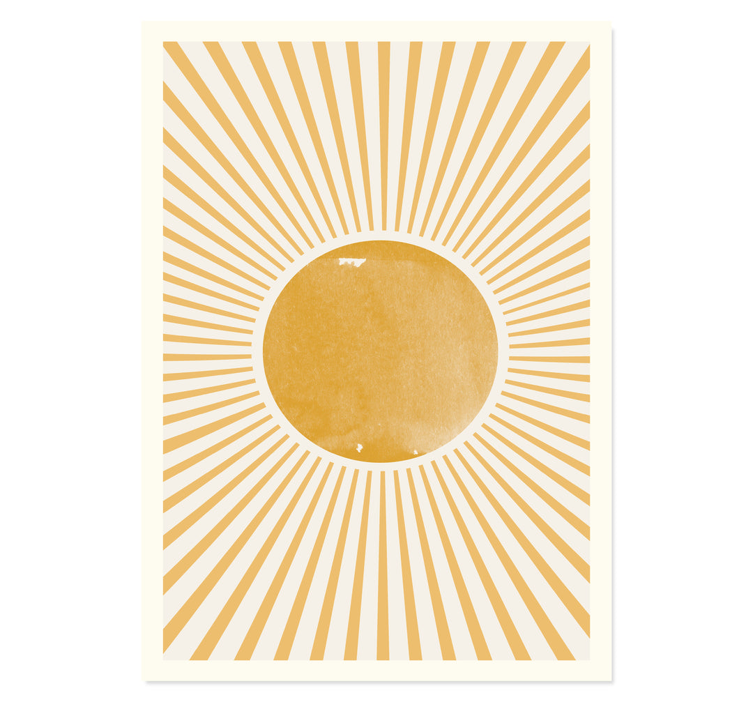 Boho Sun Art Print