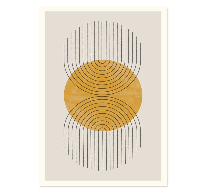 Perfect Point Yellow Art Print