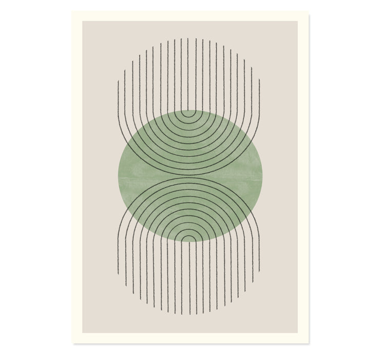 Perfect Point Green Art Print