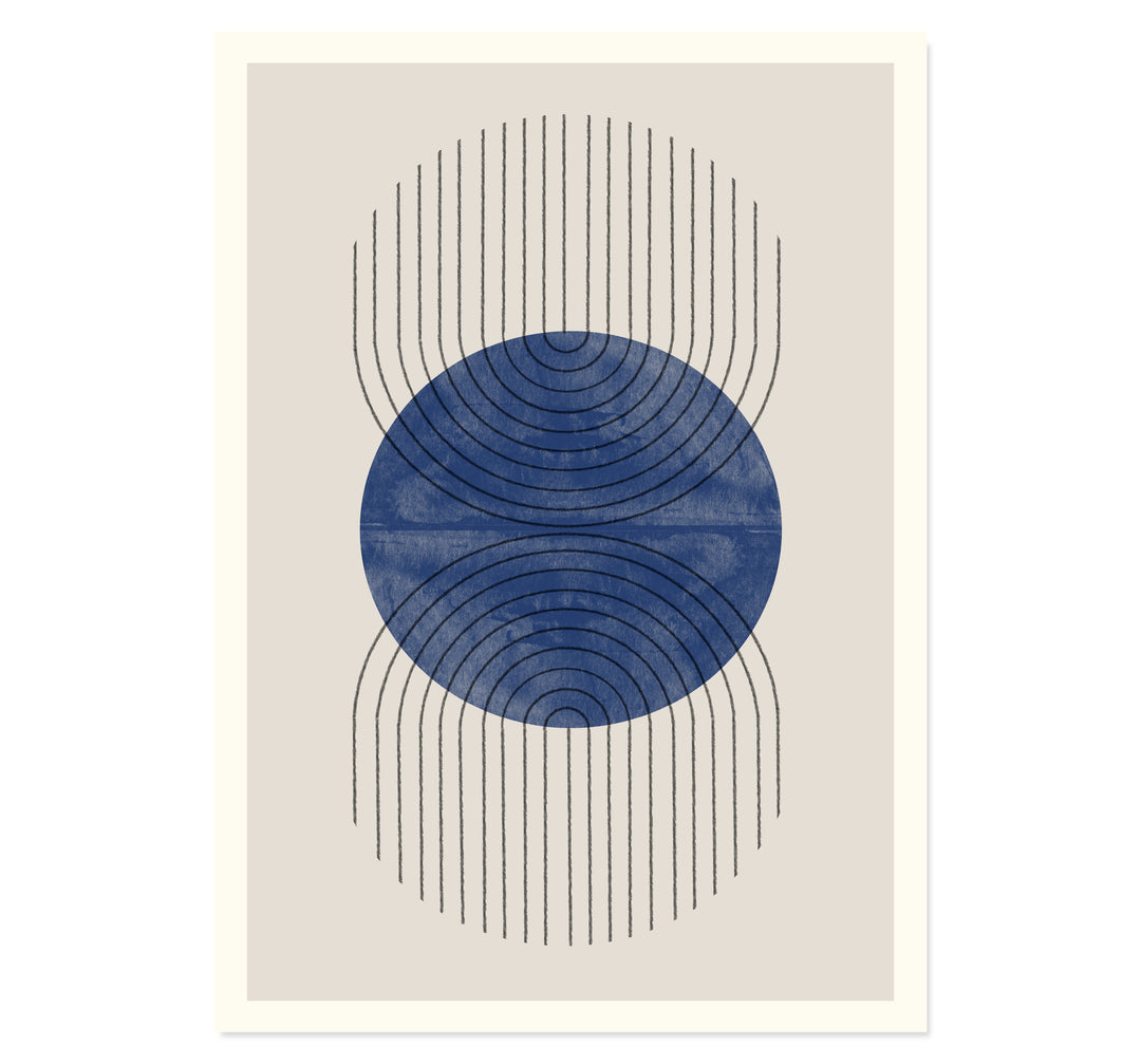 Perfect Point Blue Art Print