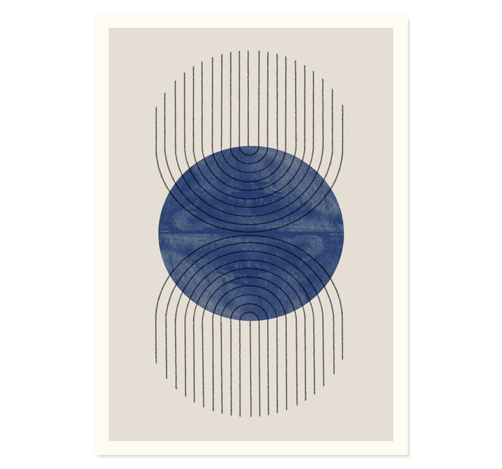 Perfect Point Blue Art Print