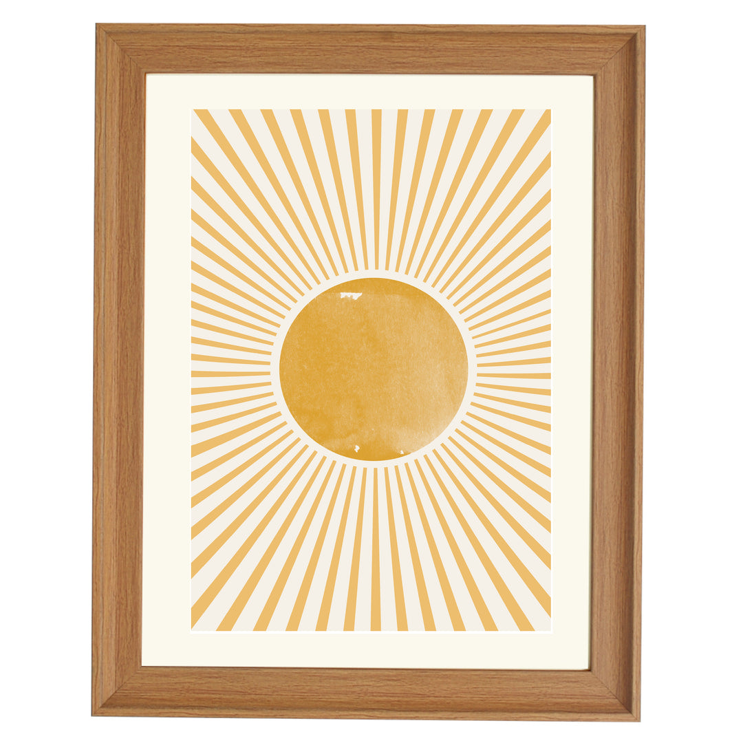 Boho Sun Art Print