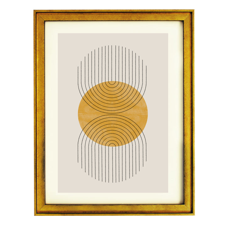 Perfect Point Yellow Art Print