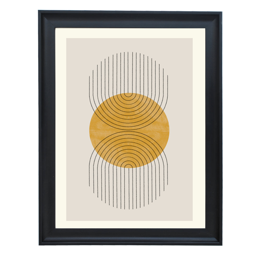 Perfect Point Yellow Art Print