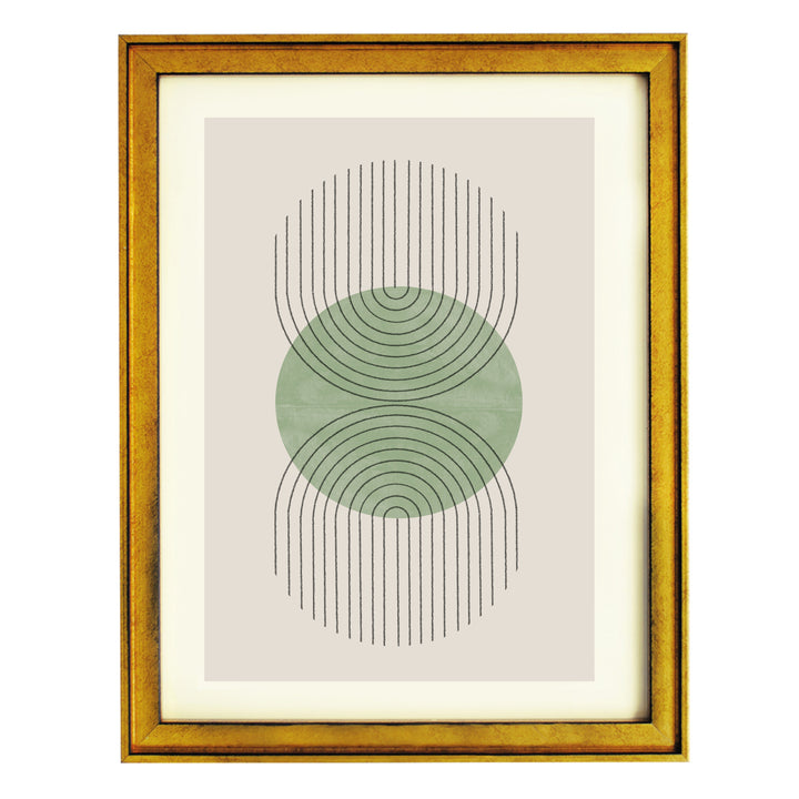 Perfect Point Green Art Print