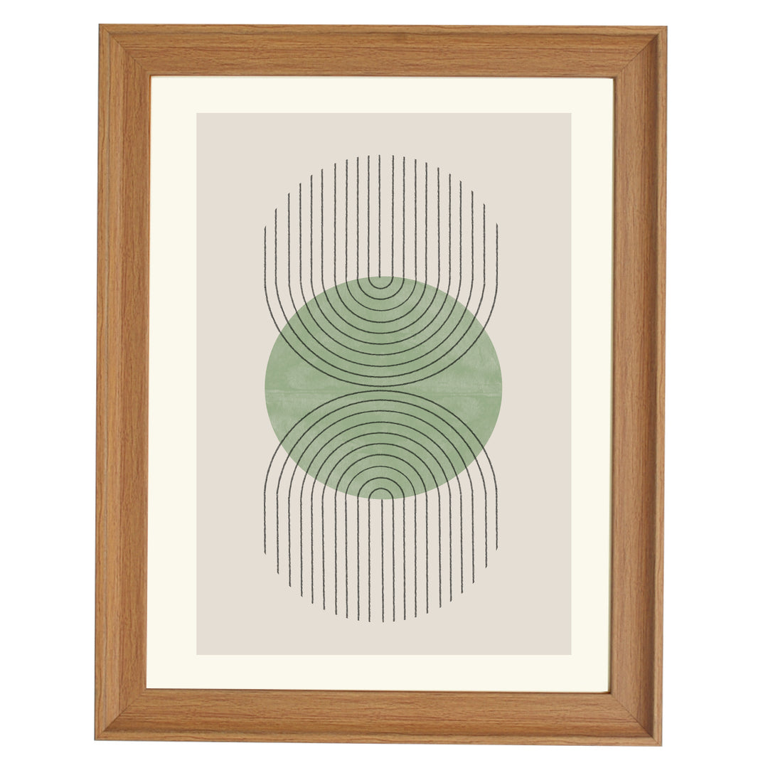 Perfect Point Green Art Print