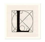 Architectural Letter L from De Divina Proportione by Leonardo da Vinci