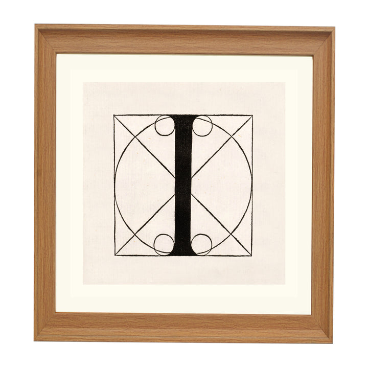 Architectural Letter I from De Divina Proportione by Leonardo da Vinci