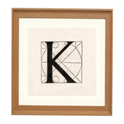 Architectural Letter K from De Divina Proportione by Leonardo da Vinci