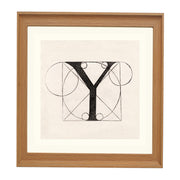 Architectural Letter Y from De Divina Proportione by Leonardo da Vinci