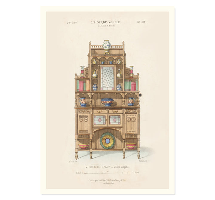 Meuble de salon - Genre Anglais By Désiré Guilmard Art Print