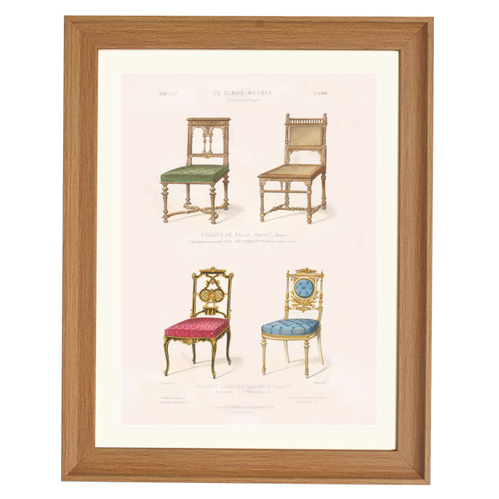 Chaises de Salle légères By Désiré Guilmard Art Print