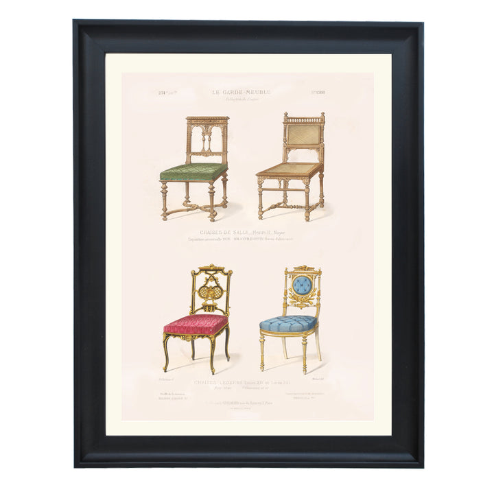 Chaises de Salle légères By Désiré Guilmard Art Print