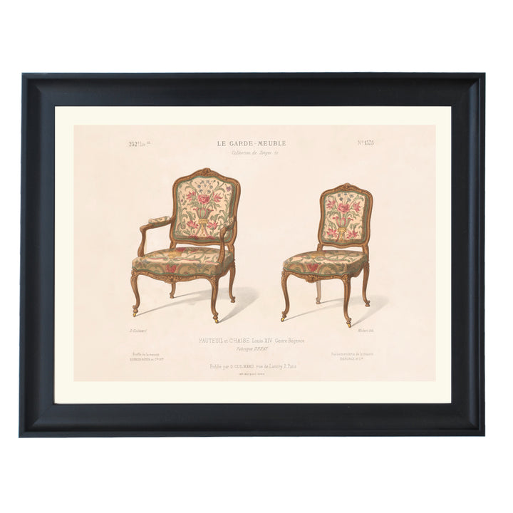 Fauteuil et Chaise By Désiré Guilmard Art Print