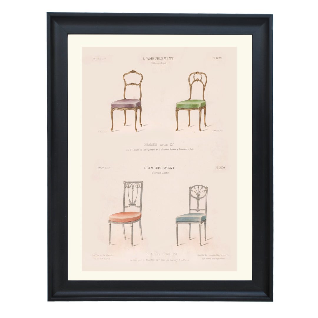 chaise de salle by désiré guilmard art print