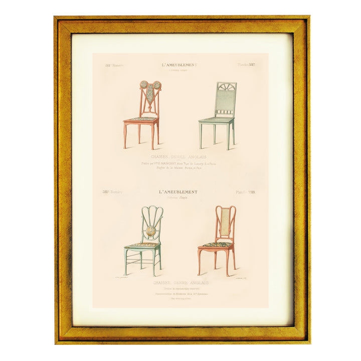 chaise genre anglais by désiré guilmard art print