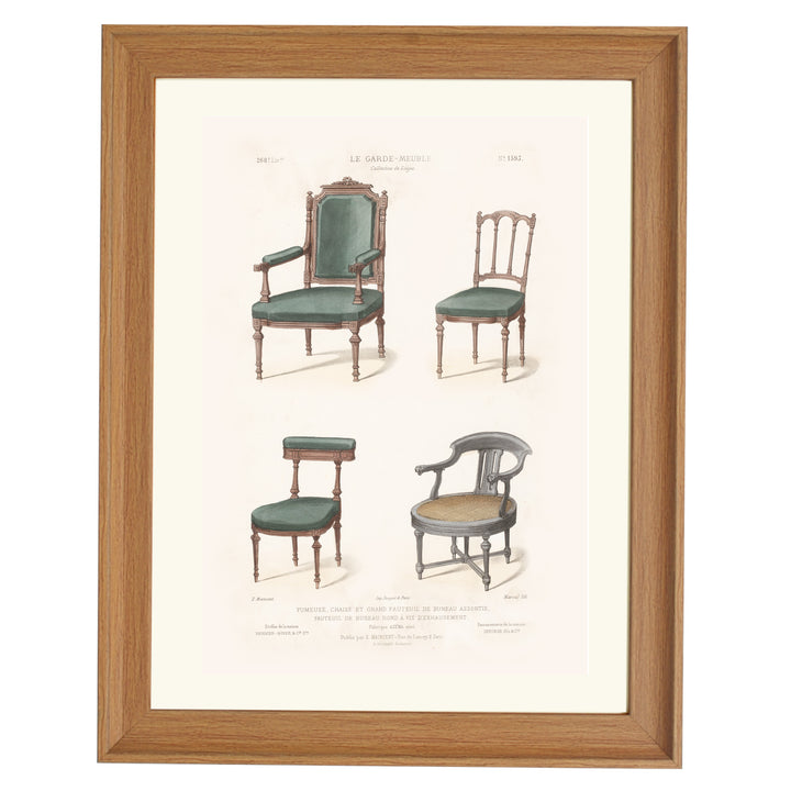 chaise de salle by désiré guilmard art print