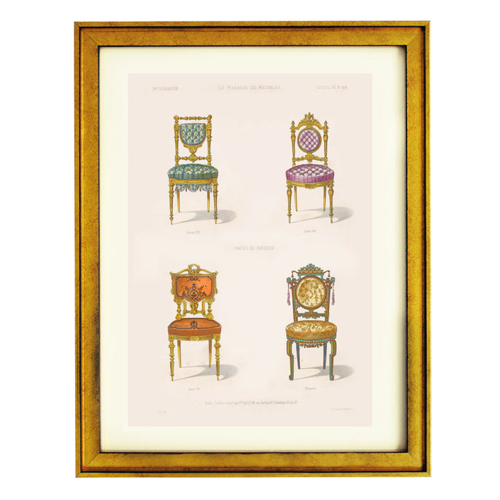 Chaises de fantaisie by désiré guilmard art print