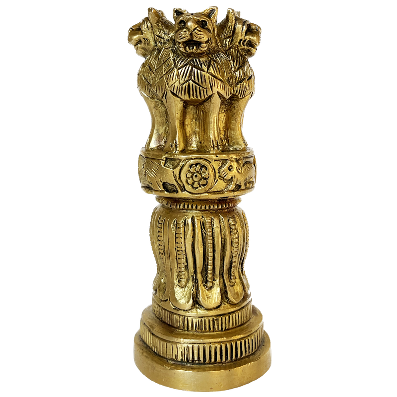 Ashoka Pillar Brass Artefact