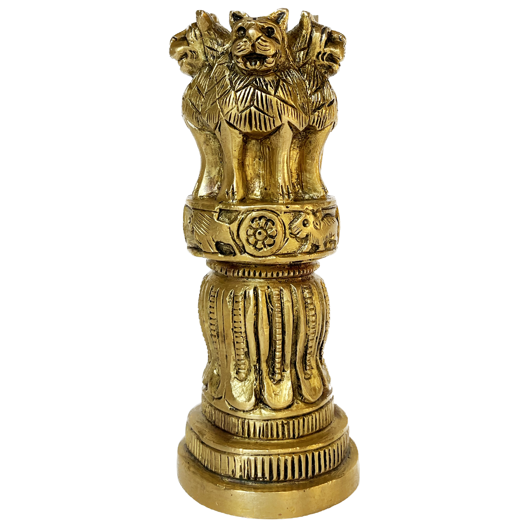 Ashoka Pillar Brass Artefact