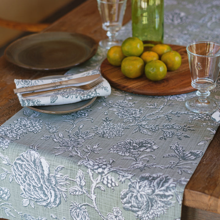 Ayana sage green table runner