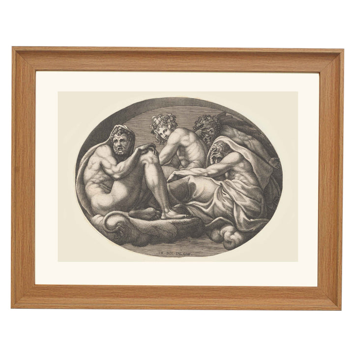 Hercules, Bacchus, Pan and Another God ART PRINT