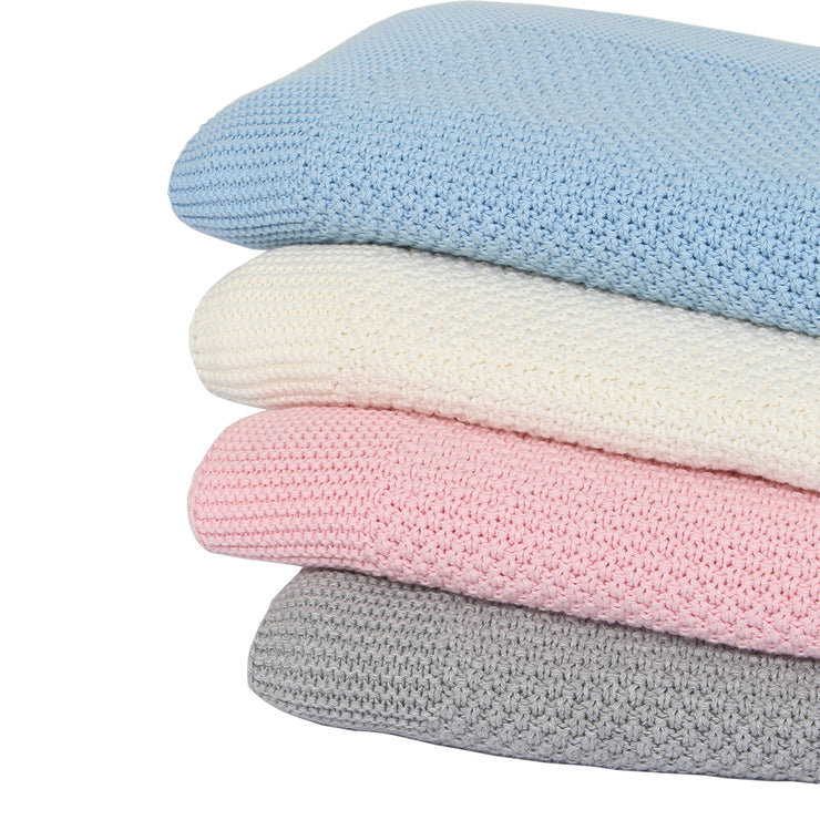 Organic Cotton Baby Blanket | Wiggly Knitted