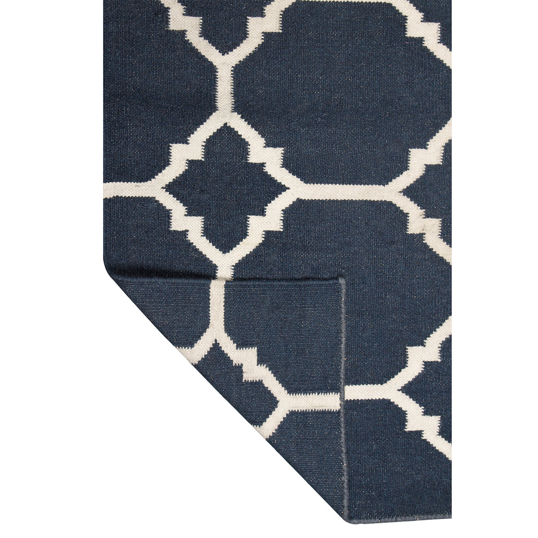 KNOTS CHARCOAL KILIM DHURRIE