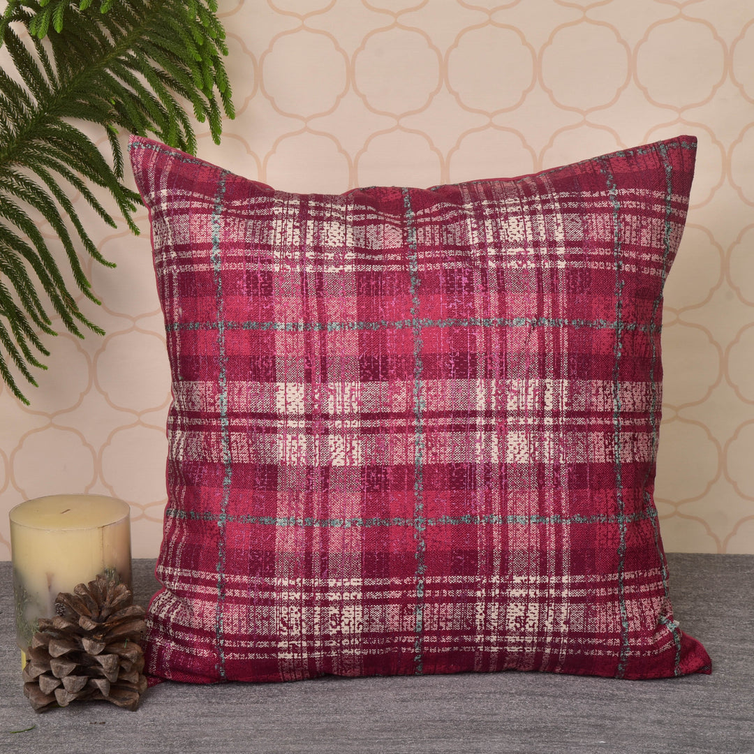 Metallic Checks - Magenta