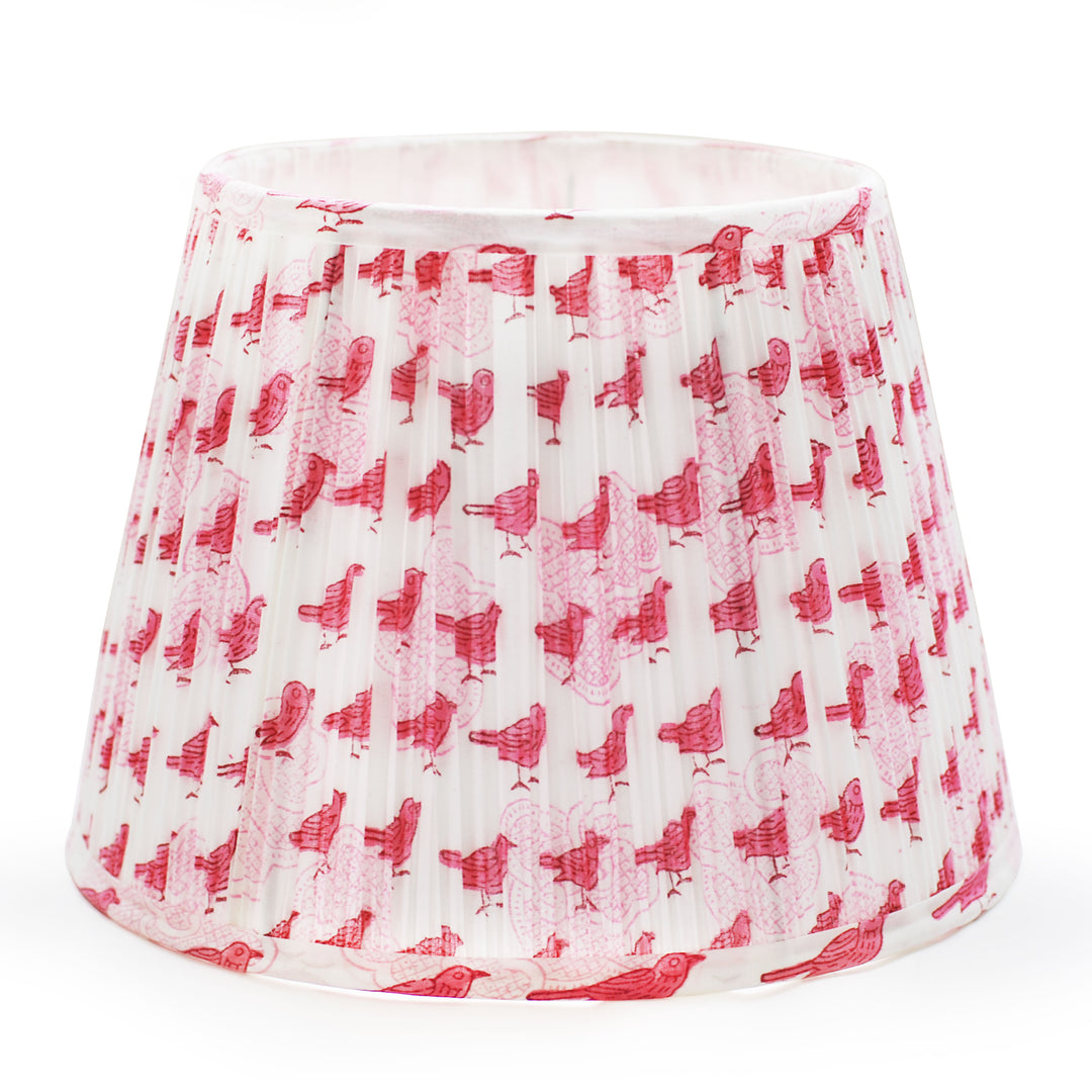 Birdie Hand-blocked Lampshade