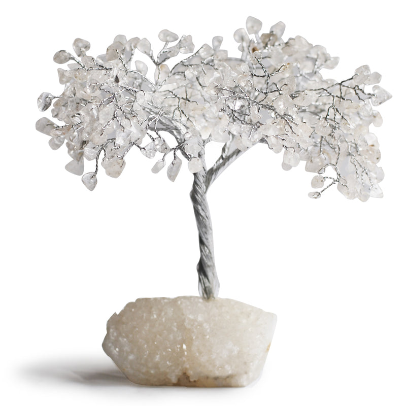 Healing & Calming Clear Crystal Quartz Gemstone Tree