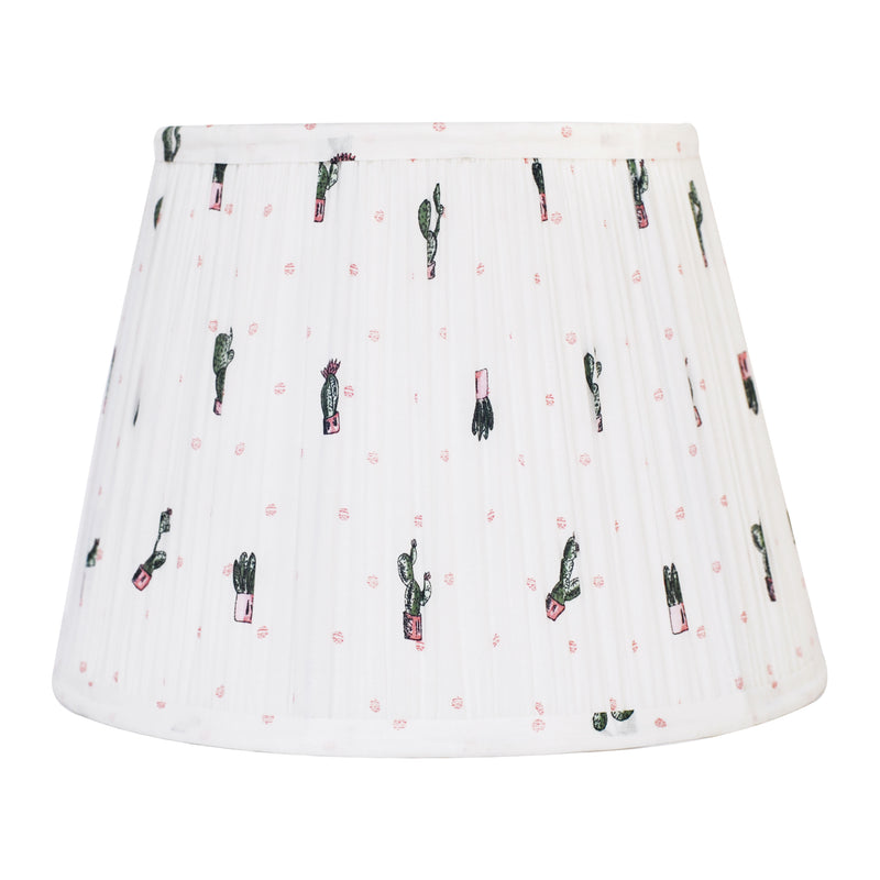 Cactus hand-blocked Lampshade