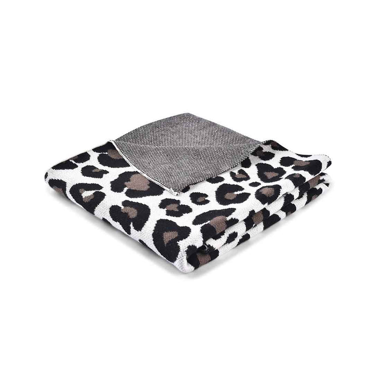 Black Leopard Baby Blanket