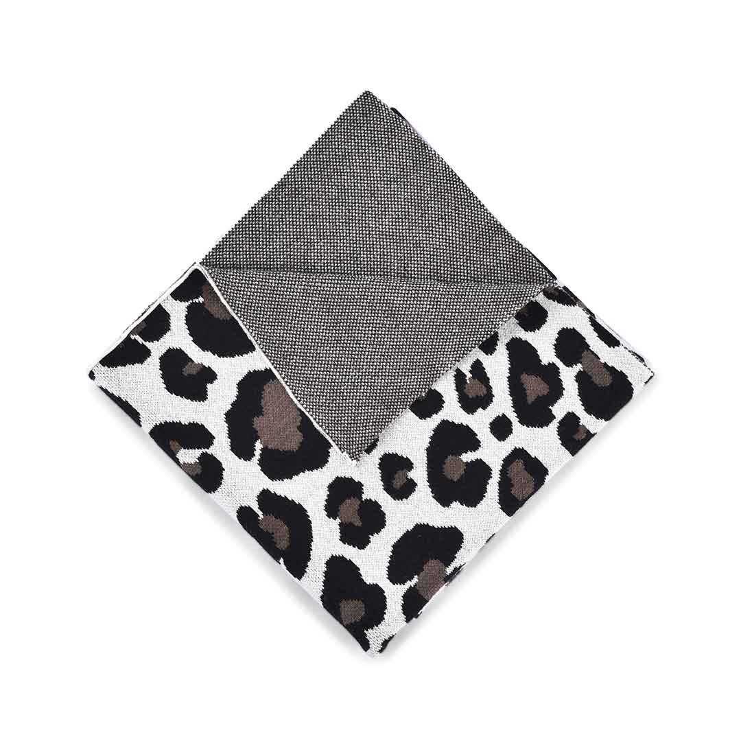 Black Leopard Baby Blanket