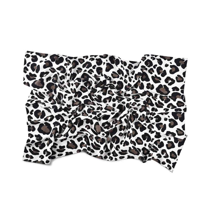 Black Leopard Baby Blanket