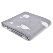 Swan Baby Blanket - Grey