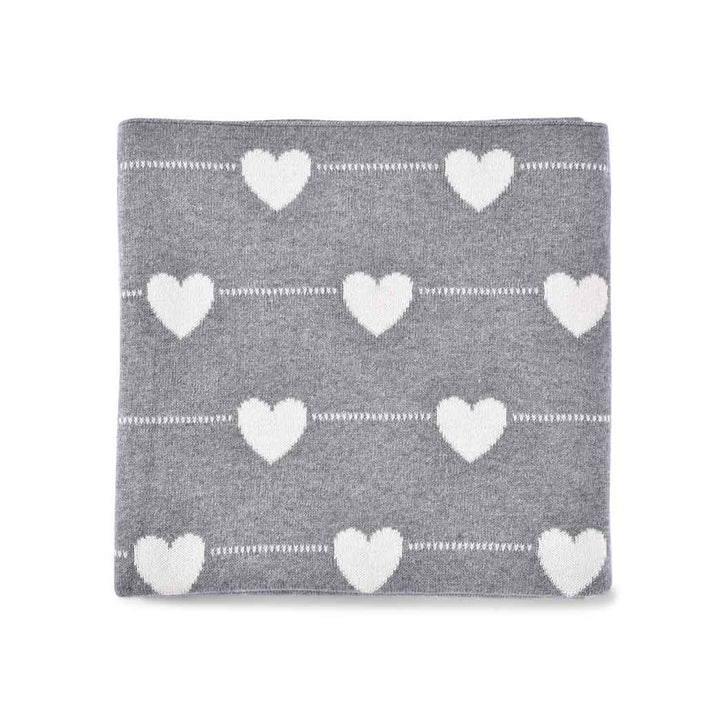 Reversible Heart Baby Blanket